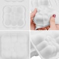 Miniatyrbillede 5 af 7: Bubbles Clouds Silikoneform Firkantet Mousse Kage Bageforme