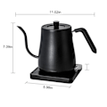 Miniatyrbillede 3 af 5: Lille Husholdningsapparater, Elektrisk Svanehalskedel, 800ml Vandkedel, Rustfrit Stål Tekande til Kaffe og Te