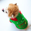 Miniatyrbillede 4 af 4: Kæledyr Hund Jul med hætte Tyk Fløjl Kæledyr Efterår Vinter Bomuld Polstret Jakke Jul(XL)