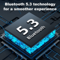 Miniatyrbillede 3 af 7: Open-ear trådløse hovedtelefoner Bluetooth 5.3 med sort