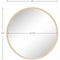 Miniatyrbilde 3 av 5: Rundt gullveggsspeil, forfengelighetsspeil, 24 tommer (60 cm) matt rustikt speil for bad, entre, spisestue og stue KLB