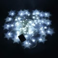 Miniatyrbilde 4 av 5: Snøfnugg gardinlys, 3,5 m, 96 LED-lyssnor, 8 lysmoduser