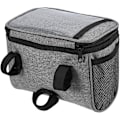 Miniatyrbillede 2 af 6: Lixada cykelstyrbag, isoleret, grå