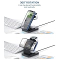 Pikkukuva 8 / 8: 3-in-1 langaton latausasema Apple iPhone 13/13 Pro/13 Pro Max:lle, musta