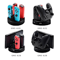 Miniatyrbild 6 av 8: Multifunktionell laddare 4 laddningsstation docka för Nintendo Switch-kontroller KLB