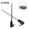 Miniatyrbillede 2 af 8: FM-antenne TV teleskopantenne 3,5 mm adapter radioantenne til TV FM AM KLB