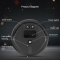 Miniatyrbild 3 av 5: Smart trådlös automatisk robotdammsugare luftfuktare våt-torr
