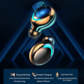 Pikkukuva 2 / 5: Langattomat kuulokkeet, Bluetooth 5.1 -kuulokkeet langattomat mustat