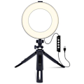 Miniatyrbillede 1 af 7: Ring Light Selfie Ring Light med stativ Justerbar skønhedsbord Ring Light til