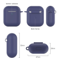 Miniatyrbilde 5 av 7: Airpods-dekselbeskyttelse er kompatibel med svart/marineblå