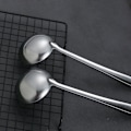 Miniatyrbillede 6 af 6: 2-delt fedtseparator, holdbar rustfri stålsauce-separator