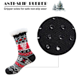 Miniatyrbillede 2 af 5: Pige Jule Slippers Strømper Skridsikre Fluffy Vinter Strømper Style 6 KLB