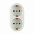 Miniatyrbillede 4 af 5: 2-vejs EU-stikkontakt, multistikkontakt, strømstik, tredobbelt stikkontakt-adapter