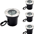 Pikkukuva 1 / 5: LED-upotetut valonheittimet ulkokäyttöön, 4 kpl, 3 W, IP67, LED-upotetut valonheittimet
