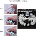 Miniatyrbillede 7 af 7: Jule snefnug fe lyskæde batteridrevet KLB