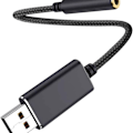 Miniatyrbillede 1 af 5: USB-lydadapter - 3,5 mm lydjacksadapter