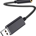 Pikkukuva 1 / 5: USB-ääniadapteri - 3,5 mm:n ääniliitäntäadapteri