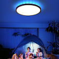 Miniatyrbilde 6 av 6: RGB LED-taklampe, 24 W taklampe dimbar med fjernkontroll, 3000 K KLB