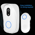 Miniatyrbillede 7 af 8: Smart RF trådløs ringedørklokke WiFi visuel telefon KLB