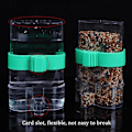 Miniatyrbild 3 av 4: 4 st automatiska husdjursdispenser Vattendispenser Transparent plast Automatisk fågelvattnare Fågelmatare för små djur Fågelbur