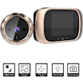 Miniatyrbillede 2 af 5: Digital Dørklokke - 2.8'' - LCD Skærm - Nattesyn - Digital Dørmonitor Guld