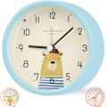 Miniatyrbild 1 av 5: Barnklocka Analog Pojke Flicka Tyst Batteridriven Bordsur Klockor Ingen Ticking Sängbord Stor Funktionsljus för Sovrumskontor (Blå) blue