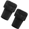 Miniatyrbild 2 av 4: Dam flickor varma boot cuffs korta virkade boot cover damer mjuka och bekväma boot strumpor manschett snö strumpor
