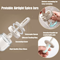 Miniatyrbilde 3 av 5: Skje Lokk Integrert Retractable Krydderglass, Glass Krydderglass Krydderbeholder
