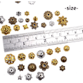 Miniatyrbild 4 av 5: 100g Legering Blomster Pärlhattar Pärlhattsändar Distanspärlor Smyckestillbehör för Smyckestillverkning, Blandade Färger