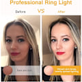 Miniatyrbilde 2 av 5: Klips på ringlys, oppladbar 60 LED selfie ringlys for telefon, bærbar PC, nettbrett (3 modeller)