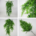 Miniatyrbild 2 av 4: Set med 2 Konstgjorda Växter Boston Fern, Konstgjord Höst Konstgjord Väggväxt, Hem- och Utomhusbröllopsdekoration