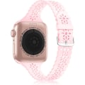 Miniatyrbild 1 av 4: Spets silikonarmband kompatibelt med iwatch 7:e generation, dam slim hollow Iwatch sportarmband 38/40/41mm