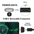 Miniatyrbillede 4 af 5: U2-058-LT020 2 STK Type C Han til iP Hun 27W Strøm 480Mbps Data Adapter til Telefon Tablet Laptop