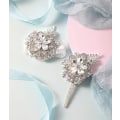 Miniatyrbilde 2 av 5: 2 stk. Krystall Diamant Corsage Sett Håndledd*1 Brud og Corsage*1 Brudgom Bryllupsfest