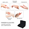 Miniatyrbild 2 av 5: 10 Finger Splint Trigger Finger Splint Protector Tumstöd Elastiskt Fingerskydd Kompressionskydd Stöd