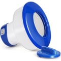 Miniatyrbild 1 av 5: Flytande pool dispenser, automatisk klordoserare, klordispenser, flytande doserare utomhus, klordispenser, kemikaliedispenser för simbassänger