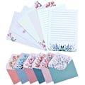 Miniatyrbild 1 av 5: Brevpapper med kuvert - Unik blomdesign Brevpapper Set för inbjudningsgåvor (24 set)