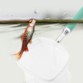 Miniatyrbilde 4 av 5: Akvariumnett, Utvidbart Teleskopisk Fisk og Reke Skimmernett med Langt Håndtak Utvidbart fra 7,8 til 22 Tommer for Akvarium Fiskedam (Kvadratisk-Grønn)