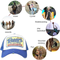 Miniatyrbillede 3 af 5: Baseball Cap Mesh Hatte Unisex Broderet Bogstav Patch Casual Hatte Hip Hop Solhatte Blue