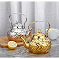 Miniatyrbillede 3 af 5: 1400ml Rustfrit Stål Tekande med Infuser, Antik, Velegnet til Induktion eller Gasblus