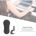 Miniatyrbild 5 av 5: Datorarmstödskudde, ergonomiskt tangentbords handledsstöd roterande handledsstöd bord (svart