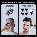 Miniatyrbilde 4 av 5: 7D barbermaskiner for menn, Beedove 6 i 1 våt og tørr elektrisk barbermaskin for ansikt og hode