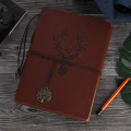 Miniatyrbillede 4 af 5: Fotoalbum Scrapbog Vintage Læder Cover 30 Sider Premium Sort Papir Memory Bog, Julegaver