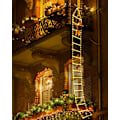 Miniatyrbilde 2 av 5: 3,2M Juletrappelys med Julenissen - 288 LED Julelys, 8 Moduser, Strømdrevet, Julepynt Warm colors