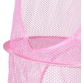 Miniatyrbilde 2 av 4: Lekeoppbevaringsnettkurv Brystnett Barnas Lekeoppbevaringspose Soverom Vegg Dør Garderobe (Rosa)