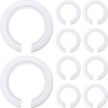 Miniatyrbilde 1 av 5: E27 til E14 Plast Skjermring Adapter, Skjermreduksjonsring for Montering av Edison Skrueskjermer til Bajonettlampholdere (10)