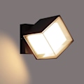 Pikkukuva 1 / 5: LED-ulkoseinävalaisin 12W IP66 Vedenpitävä seinävalaisin Moderni ulkovalaisin pihalle, puutarhaan, pylvääseen, terassille, seinän lähelle, kanava, lämmin valkoinen 3000K