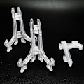 Miniatyrbillede 3 af 3: 50 stk. Mini Staffeli Stander 3 Tommer Plastplade Stander Display Billed Staffeli Stander=