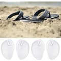 Miniatyrbillede 5 af 5: 4 stk./2 par Flip Flop Sandaler Pads Flip Flops Slidstærke Tåbeskytter Gel Tåpind Mat