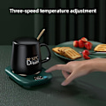 Miniatyrbillede 3 af 5: USB-drevet vandtæt kaffeværmer til bordplade Klasse 3 55°C Universal kopvarmer, hvid